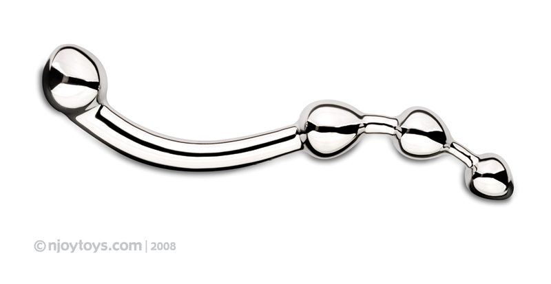 Njoy Fun Wand - G-Punkt/Prostata Dildo - Silber