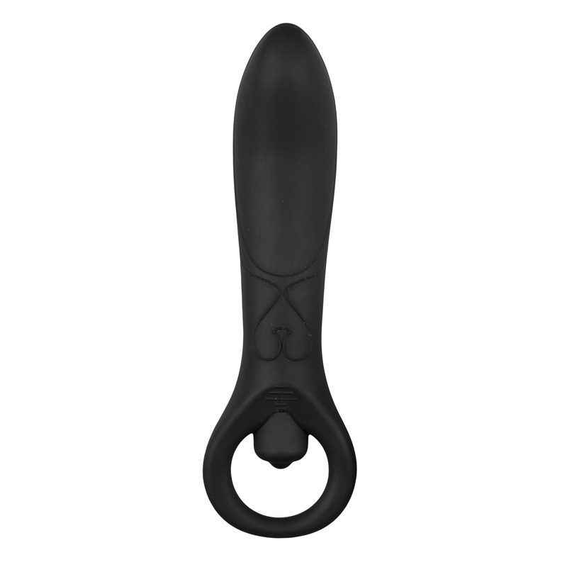 Schwarzer Analvibrator - 15,5 cm