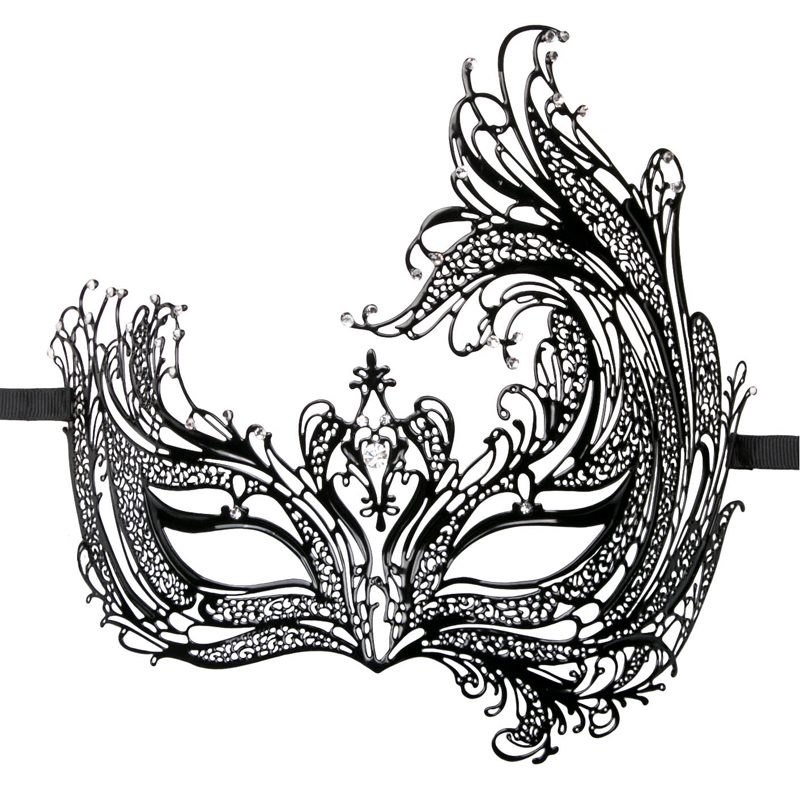 Easytoys Fetish - Durchbrochene venezianische Maske in Schwarz