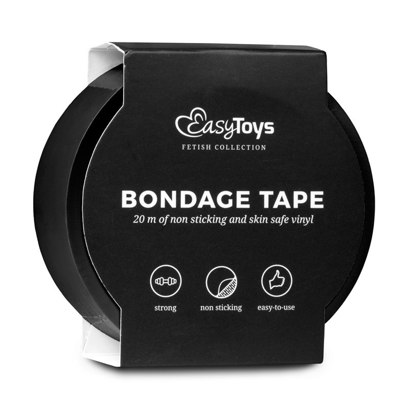 Easytoys Fetish - Schwarzes Bondage Tape - 20m