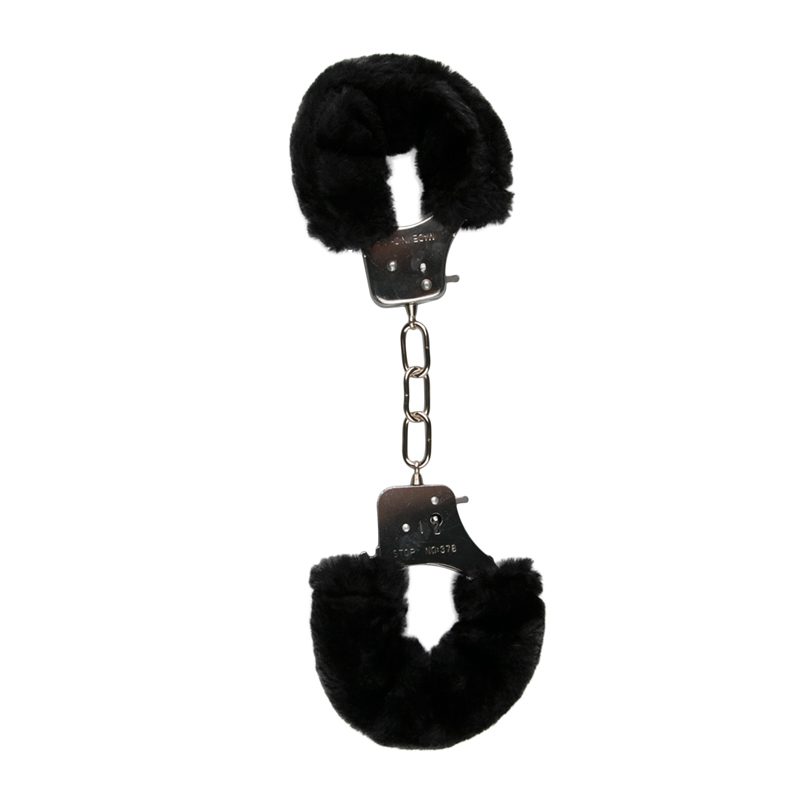 Easytoys Fetish - Plüschige Handschellen - Schwarz