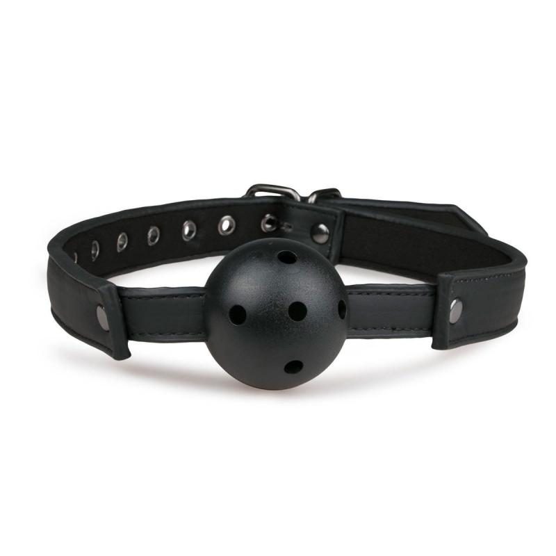 Easytoys Fetish - Ball gag met PVC bal - zwart