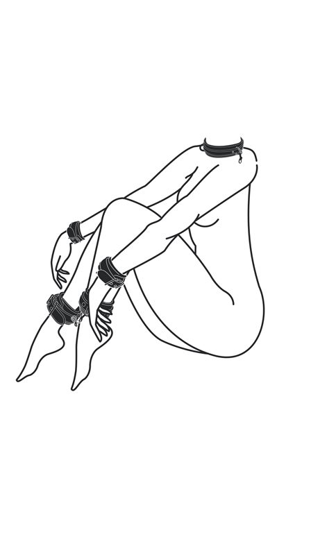 Easytoys Fetish - Bondage Set - Halsband Hand- und Fußfesseln