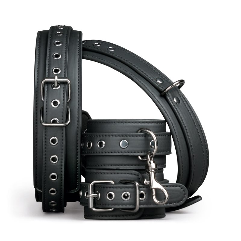 Easytoys Fetish - Thigh und Wrist Cuff Set - Schwarz