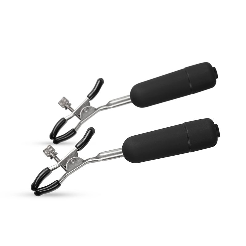 Easytoys Fetish - Nippelklemmen mit vibrierenden Kugeln