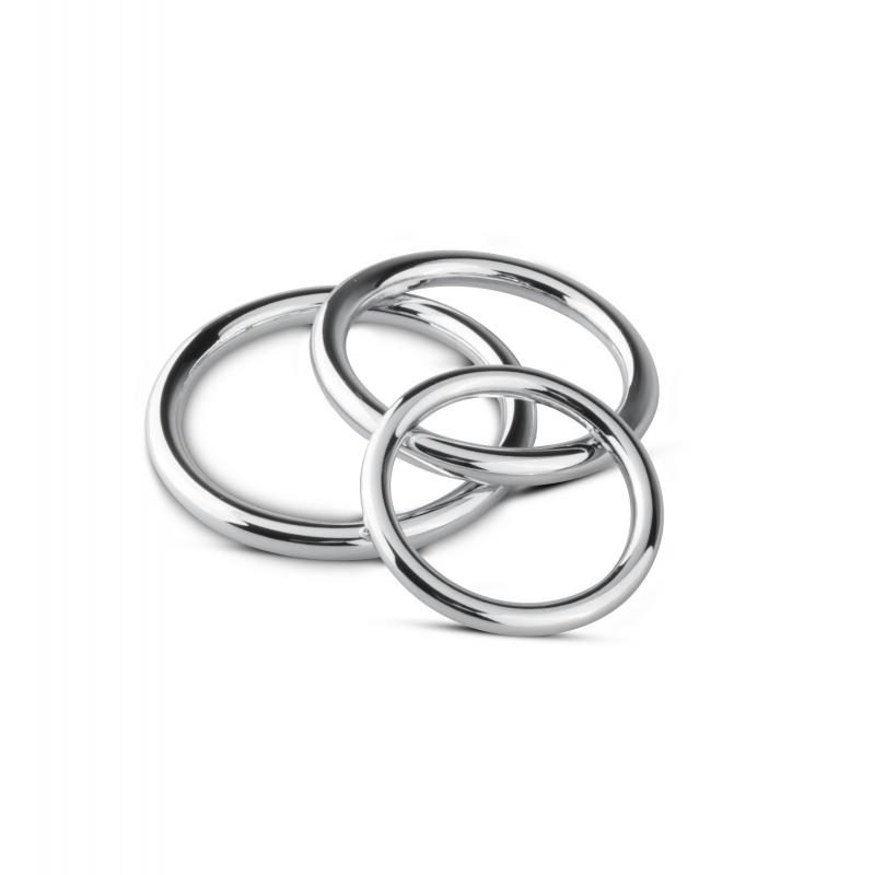 Sinner Gear Unbendable »Strong« Penisring Set aus Edelstahl