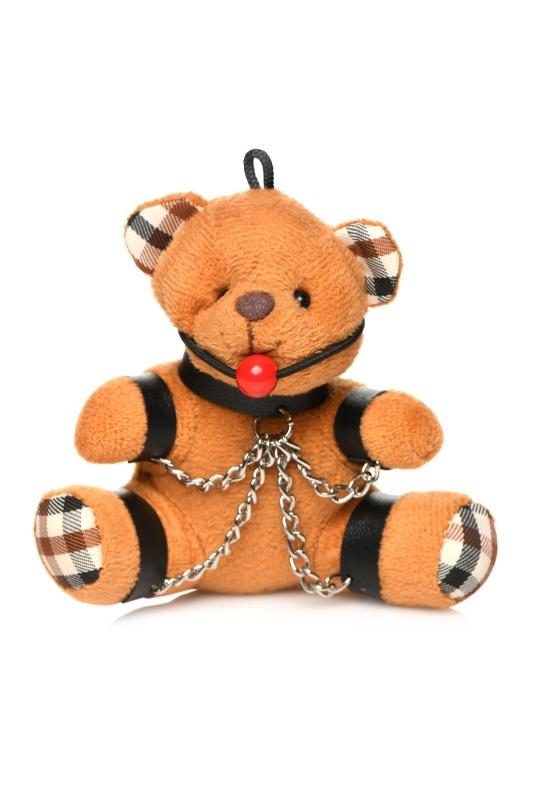 Master Series - Geknebelter Teddybär Schlüsselanhänger