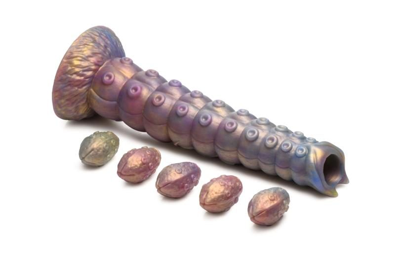 Creature Cocks - Tiefe Eindringling Tentakel Ovipositor Silikon Dildo mit Eiern