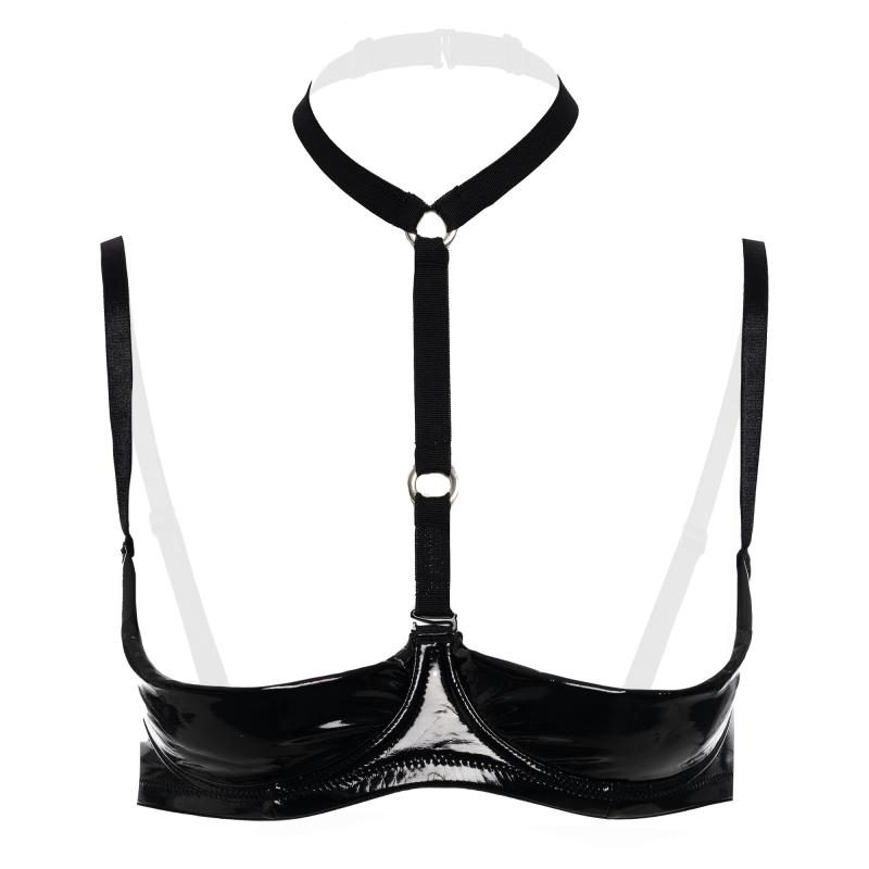 Christine - 1/4-Cup-BH Dark Desire - Schwarz