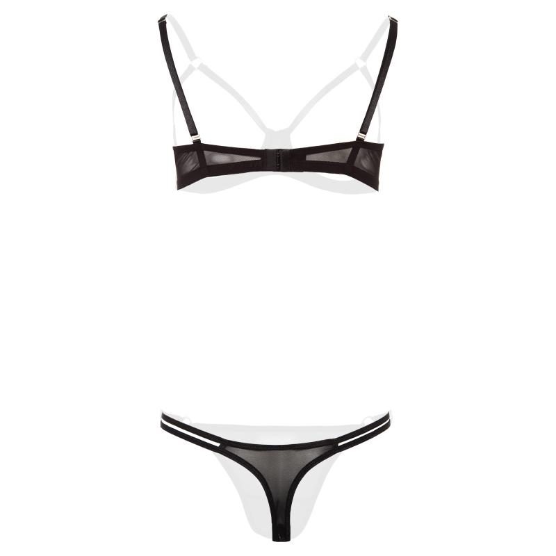 Christine - Offenes BH-Set Sanna - Schwarz
