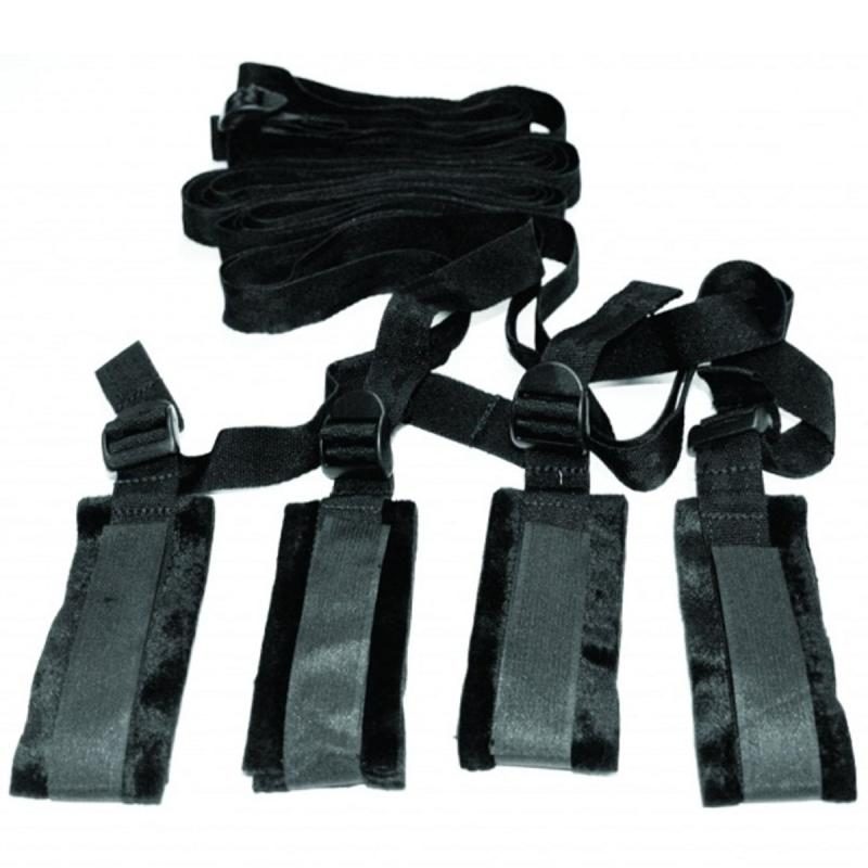 Sportsheets ? S&M Bett-Bondage-Restraint-Kit ? Schwarz