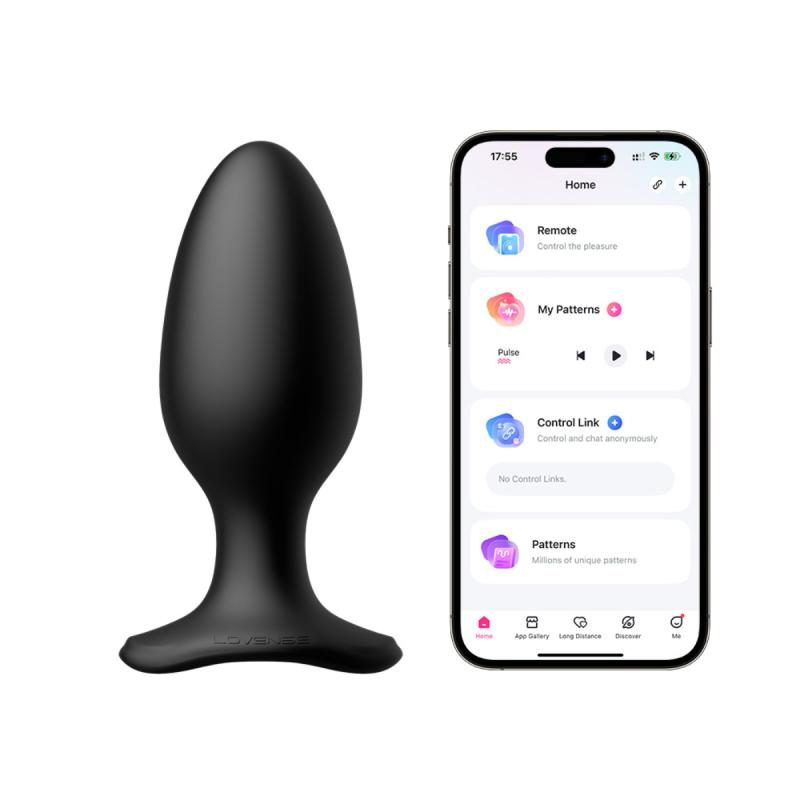 Lovense - Hush 2 Vibrationsbuttplug Mit App - Schwarz