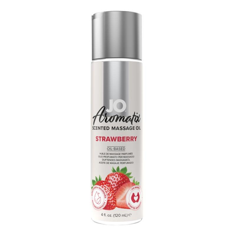 JO - Aromatix Duftende Massageöl Erdbeere - 120 ml