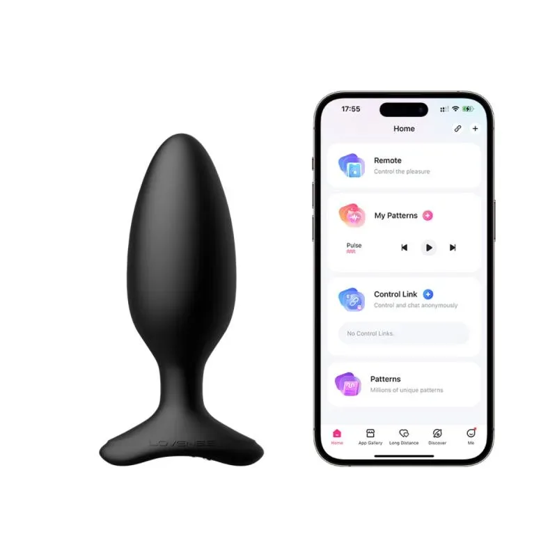 Lovense - Hush 2 Vibrationsbuttplug Mit App - Schwarz