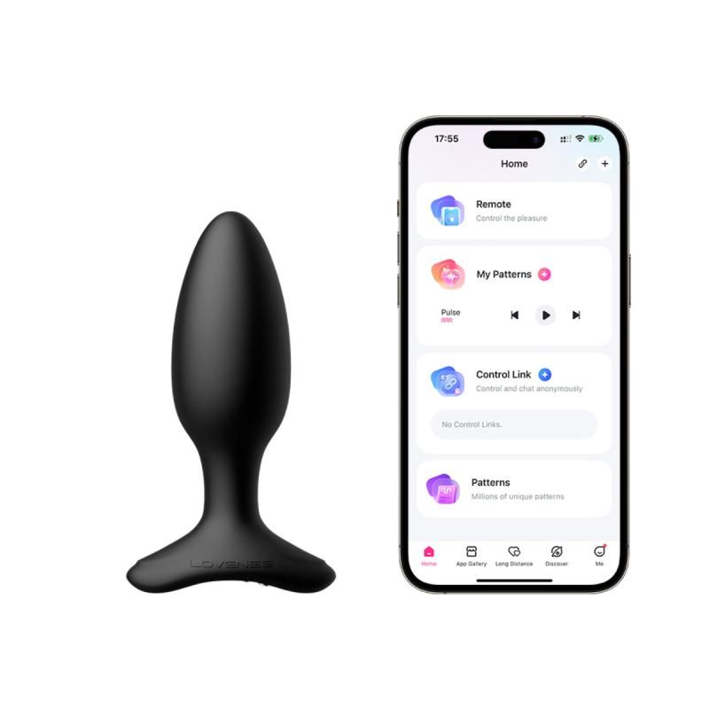 Lovense - Hush 2 Vibrationsbuttplug Mit App - Schwarz