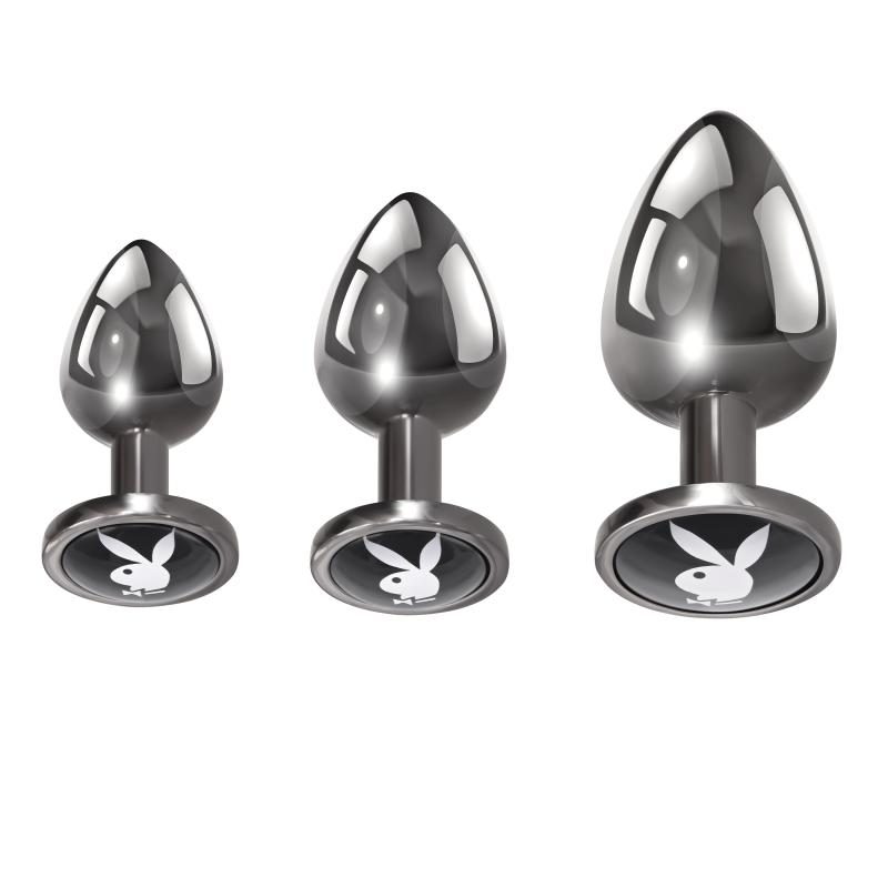 Playboy »Pleasure 3 Ways« Analplug Set