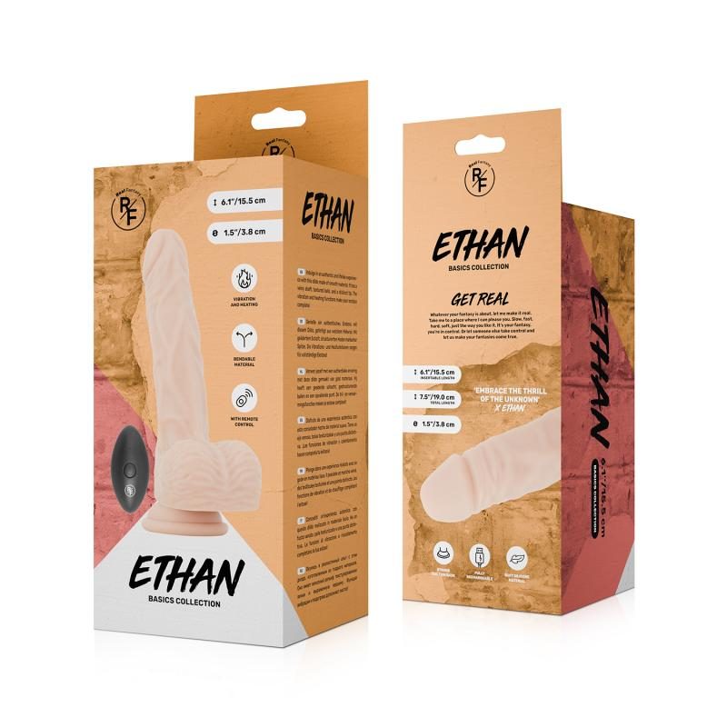 Real Fantasy - Ethan Heizender Vibrator Dildo - 19 cm