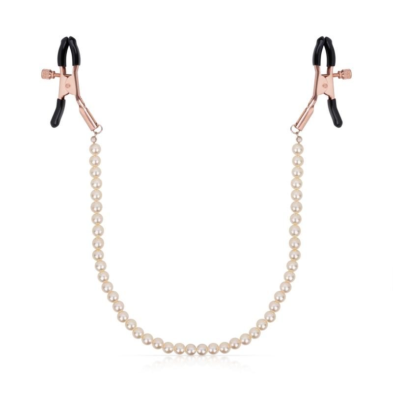 Rosy Gold - Pearls Nippelklemmen - Verstellbares Design