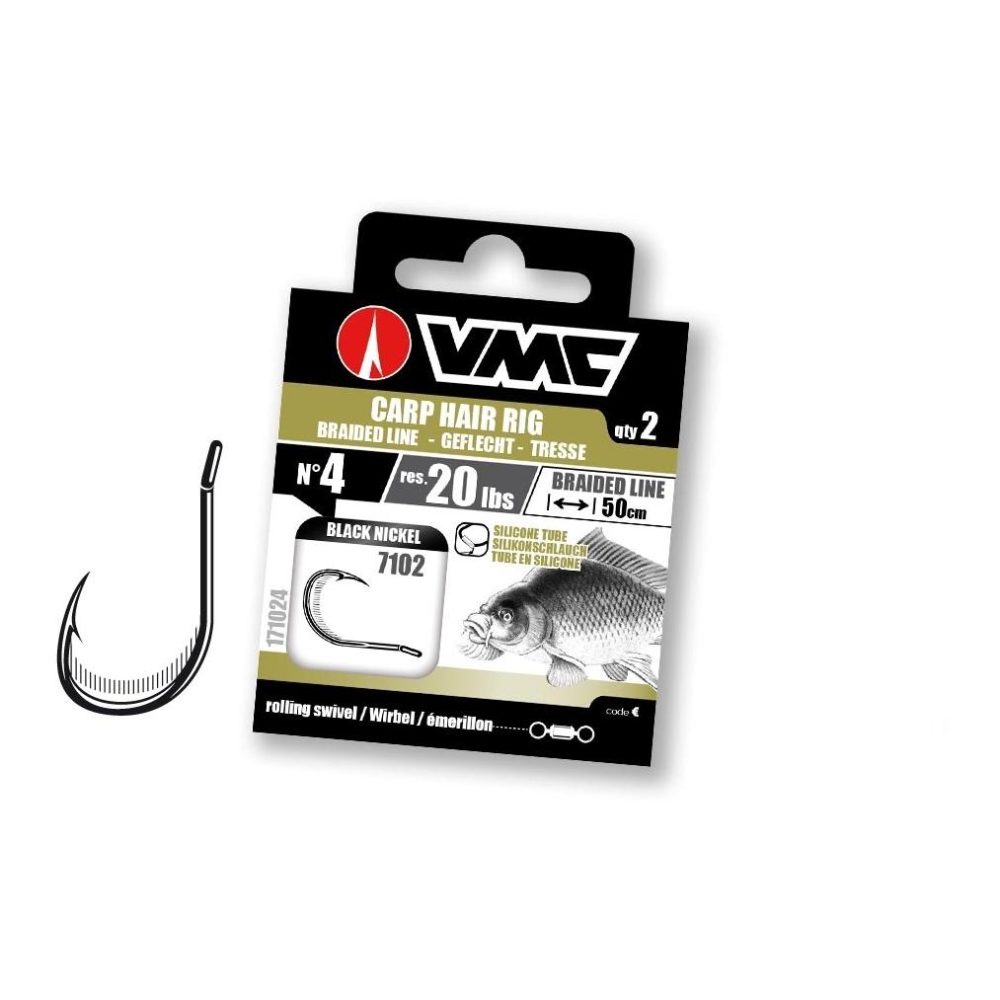 VMC Carp Hair Rig - gebundene Haken