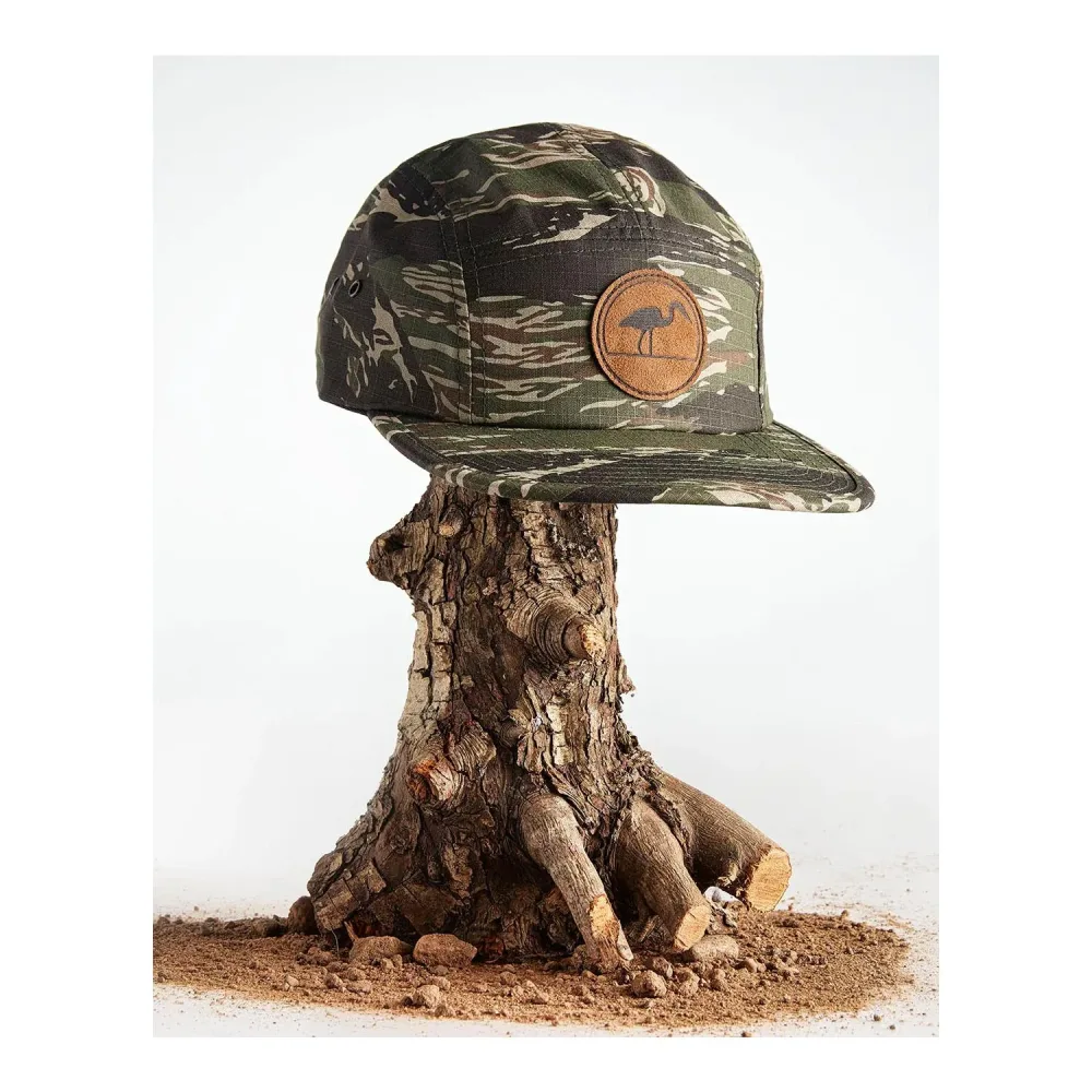 LOC Heron Leather Patch Cap
