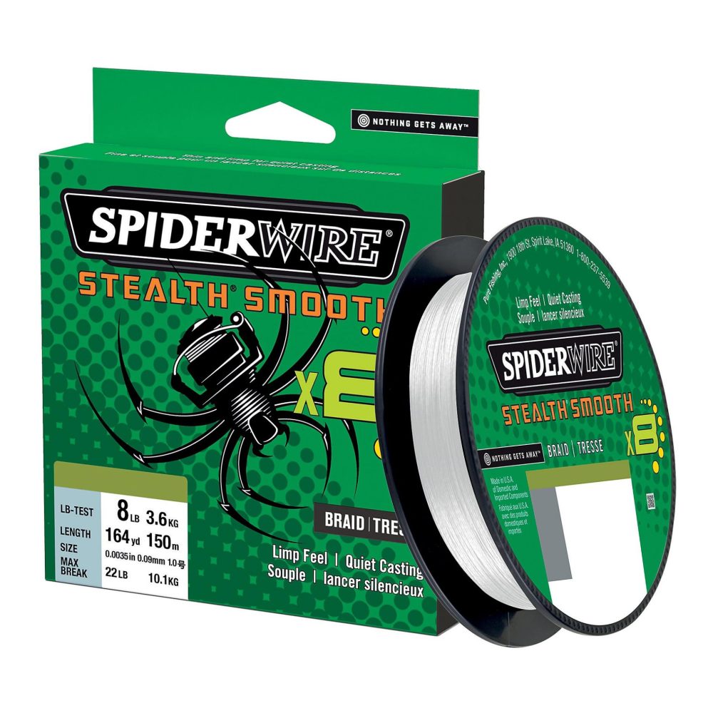 Spiderwire Stealth Smooth 8 Translucent 150m - geflochtene Schnur