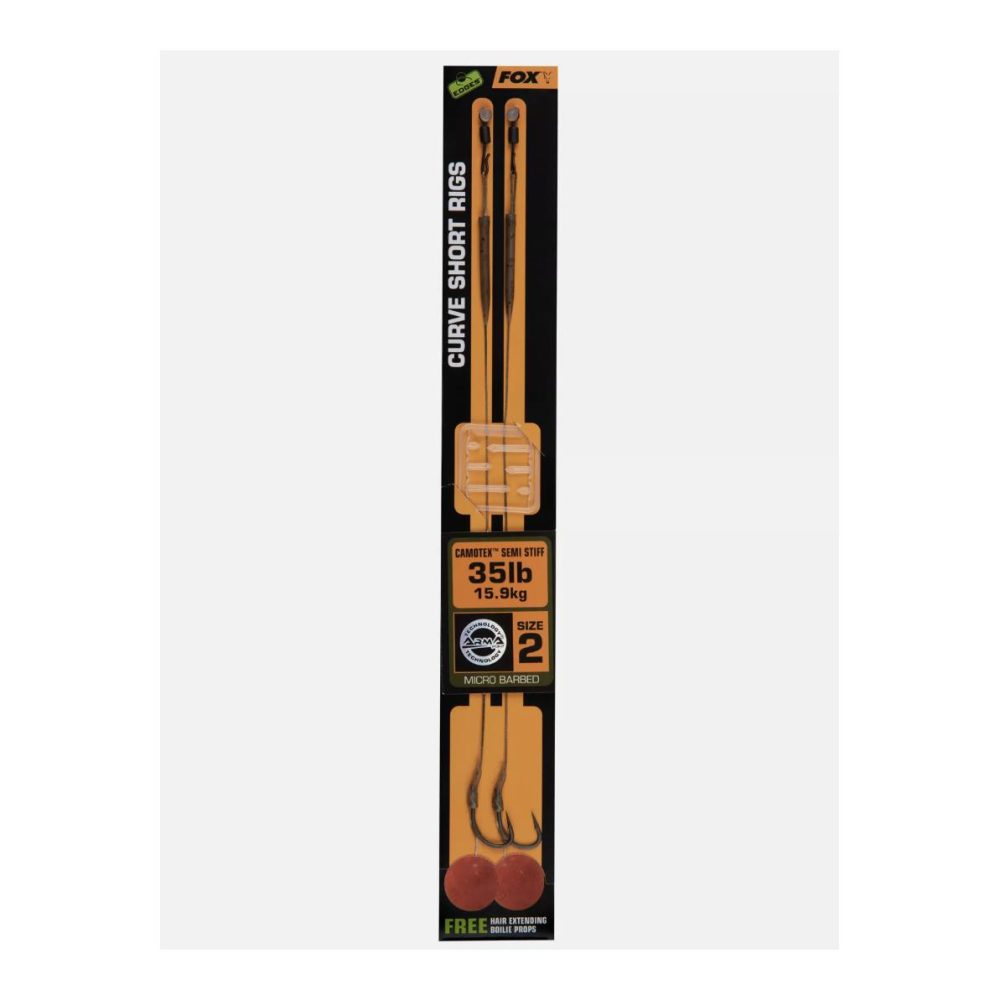 FOX Rage Edges Curve Short 8 - 20lb Camotex Semi Stiff  x 2