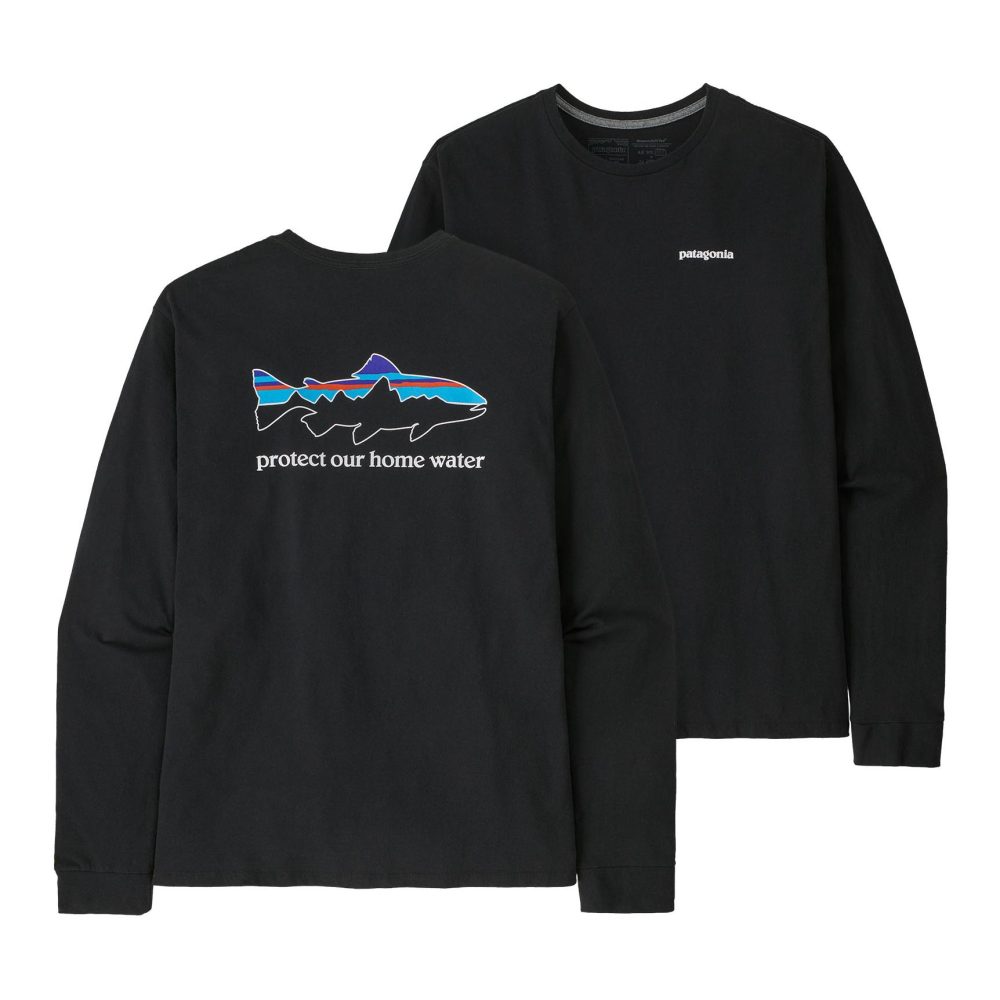 Patagonia M's L/S Home Water Trout Responsibili-Tee - Langarmshirt