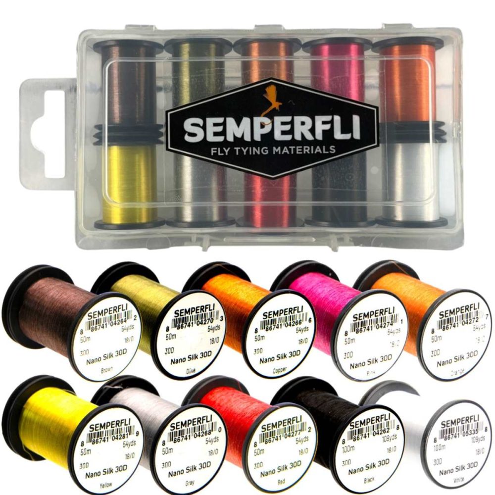 Semperfli Nano Silk Collection Box - Bindefaden