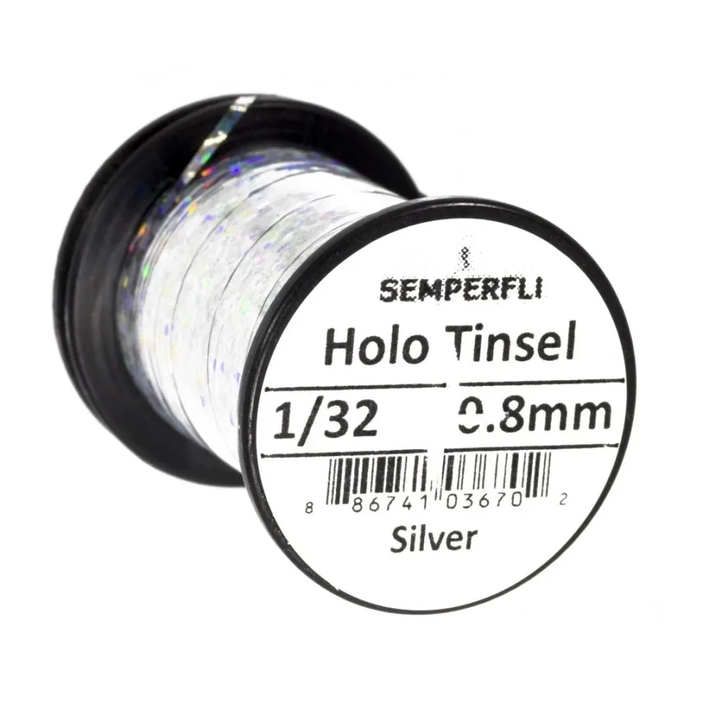 Semperfli Holo Tinsel - Silver
