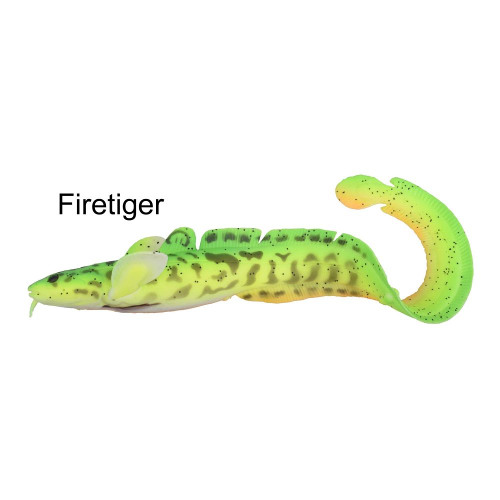 Savage Gear 3D Burbot FS Firetiger - Gummiköder