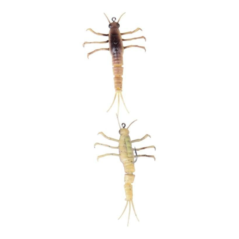 Savage Gear 3D Mayfly Nymph Yellow Belly - Gummiköder