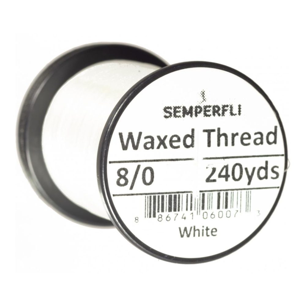 Semperfli Waxed Thread - White - Bindefaden