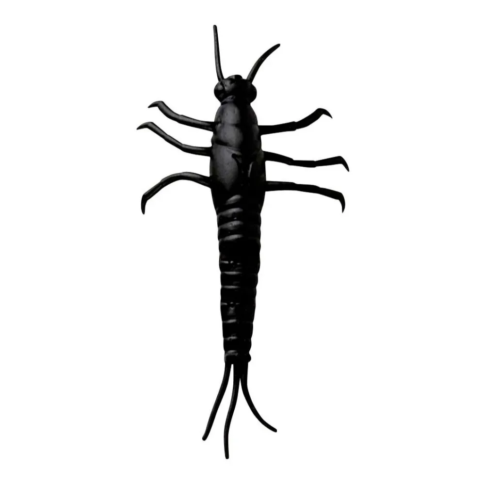 Savage Gear 3D Mayfly 50 Loose Body Black - Gummiköder