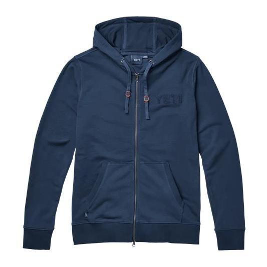 YETI Logo Badge Fleece Hoodie Full Zip - Hoodie