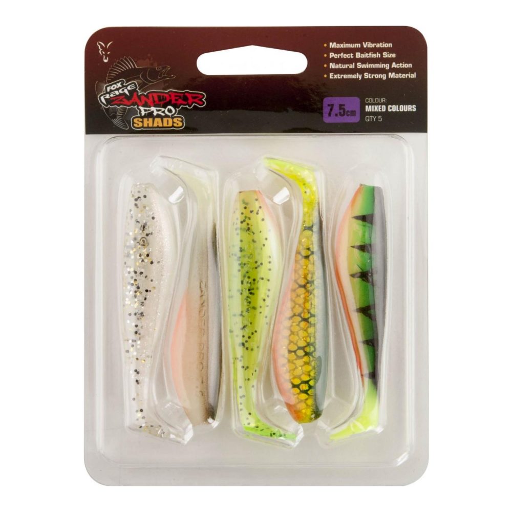 FOX Rage Zander Pro Shad Mixed Colours - Gummiköder