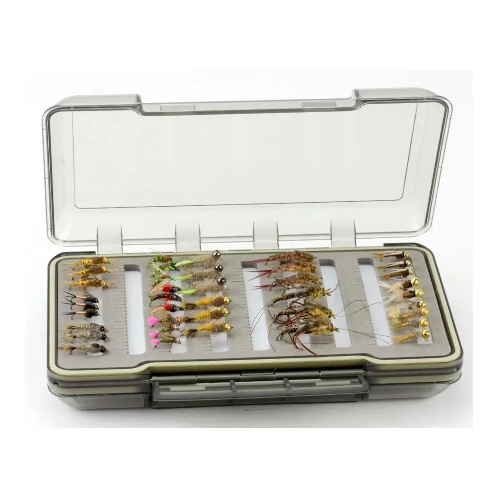 Traun River Fliegenbox gross doppelseitig mit 9 Reihen