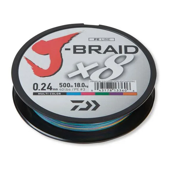 Daiwa J-Braid Multi Color 150m - Geflochtene Schnur