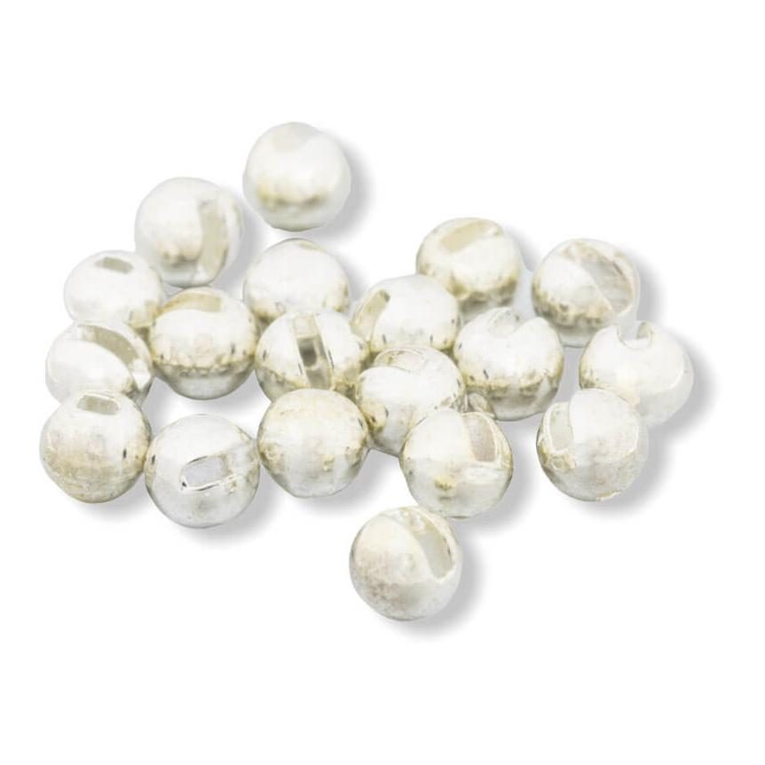 54 Dean Street Tungsten Bead Slotted Silver - Tungstenkopf