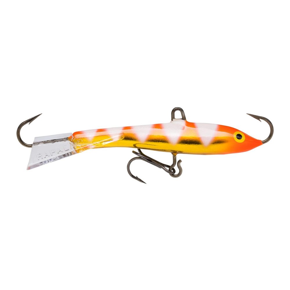 Rapala Jigging Rap Glow Zebra Fluorescent Red - Vertikalköder
