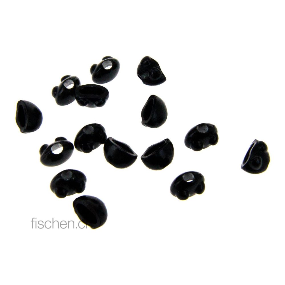 Hareline Dubbin Nymph Head Mayfly Clinger & Crawler - Black - Tungstenköpfe