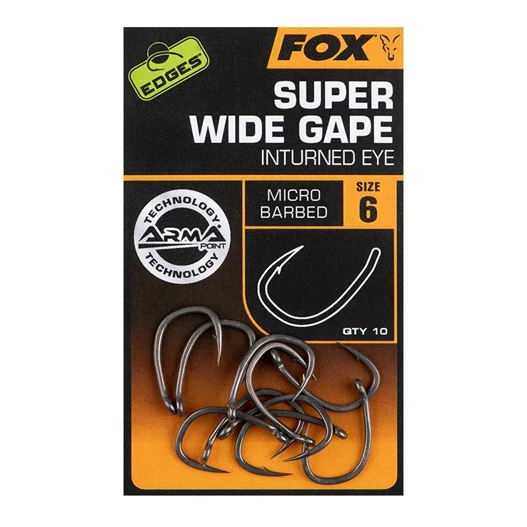 FOX Rage Edges Armapoint Super Wide Gape (inturned eye) - Size 6