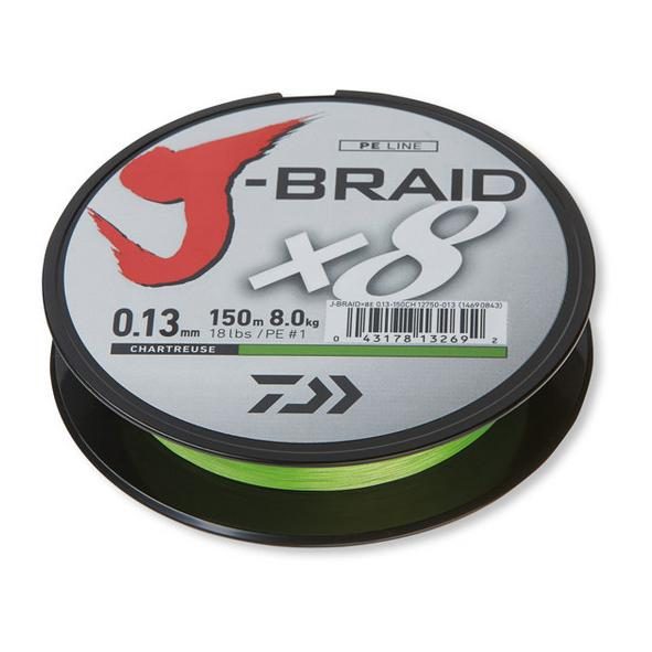 Daiwa J-Braid Chartreuse 150m - Geflochtene Schnur