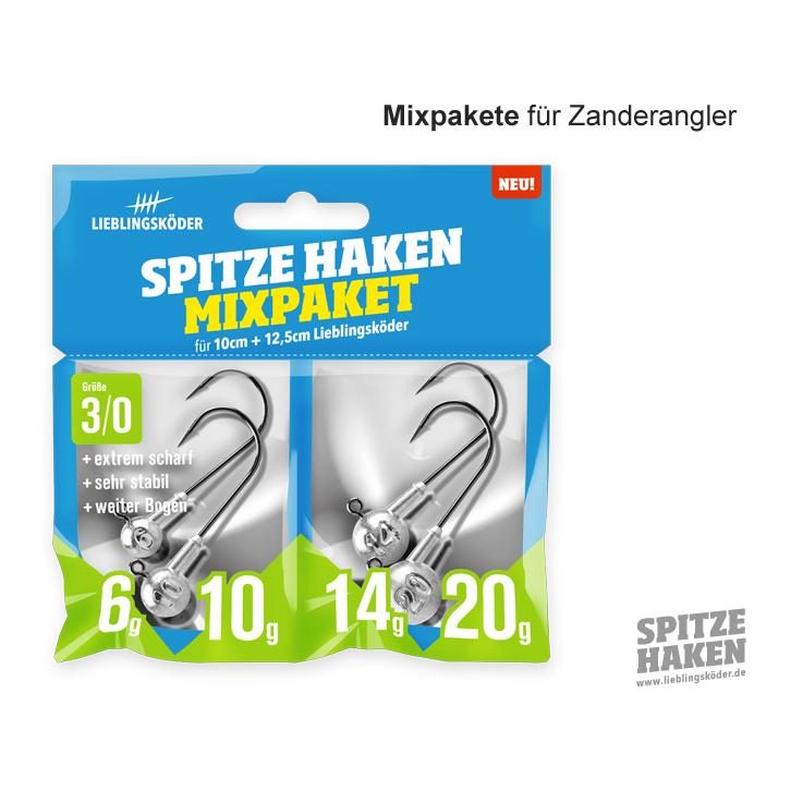 Lieblingsköder Spitze Haken Mixpaket 3/0 - Jigkopf