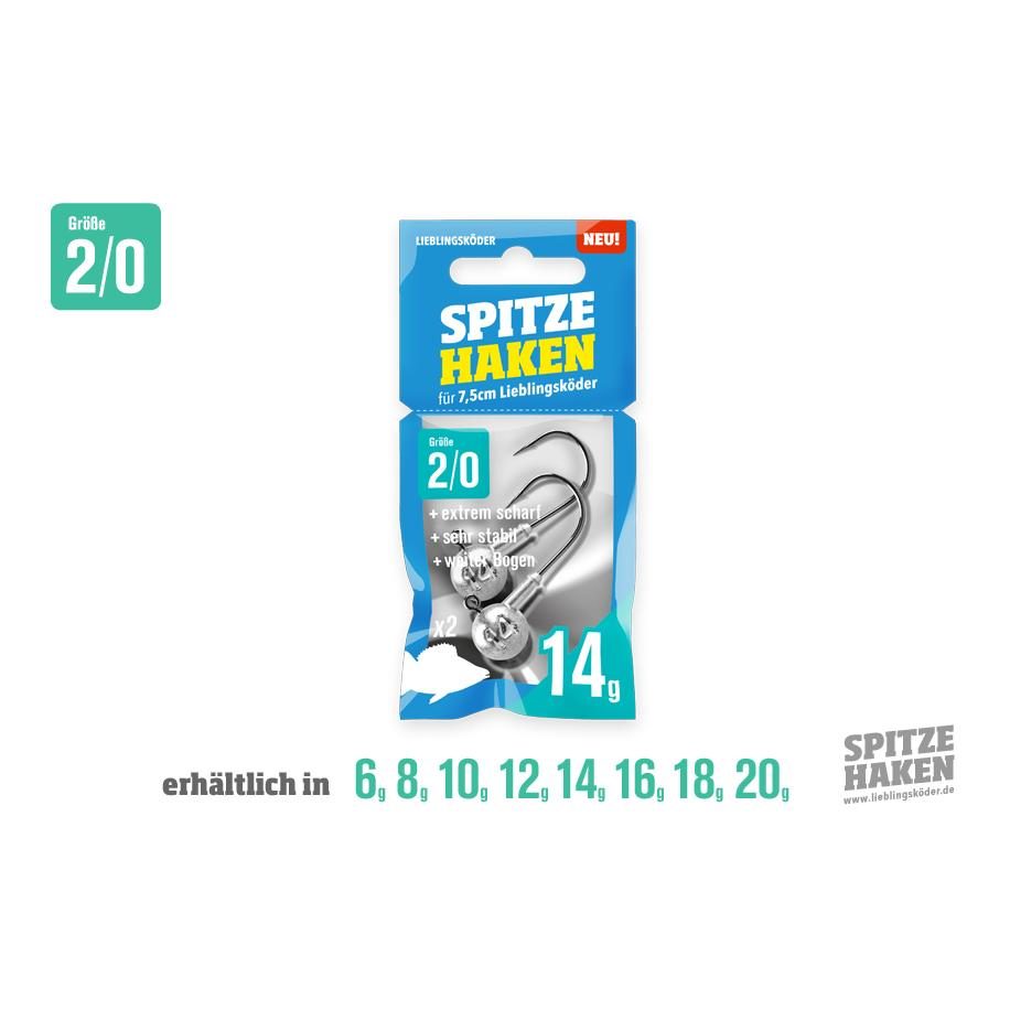 Lieblingsköder Spitze Haken Gr.2/0 2Stk. - Jigkopf