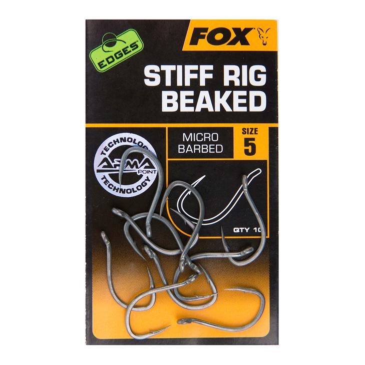 FOX Rage Edges Armapoint Stiff Rig beaked Haken size 5