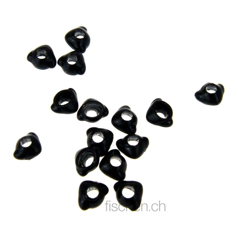Hareline Dubbin Nymph Head Mayfly Swimmer & Burrower - Black - Tungstenköpfe
