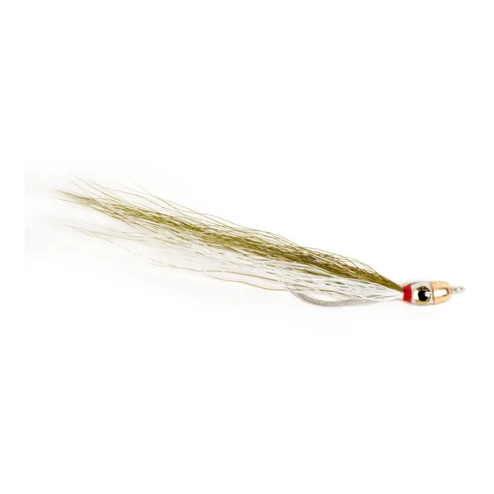 Guideline Jiggy Fly Dk. Olive/White - Streamer
