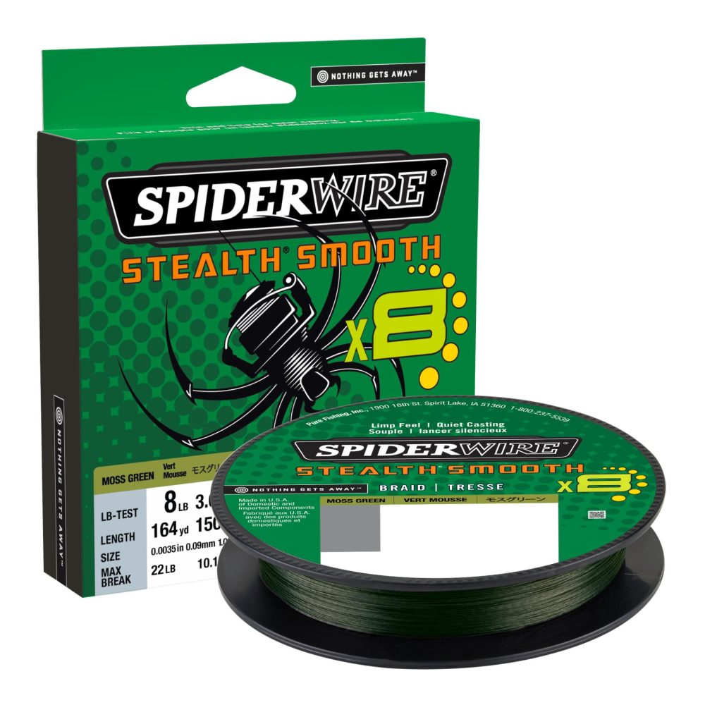 Spiderwire Stealth Smooth 8 Moss Green 150m - geflochtene Schnur