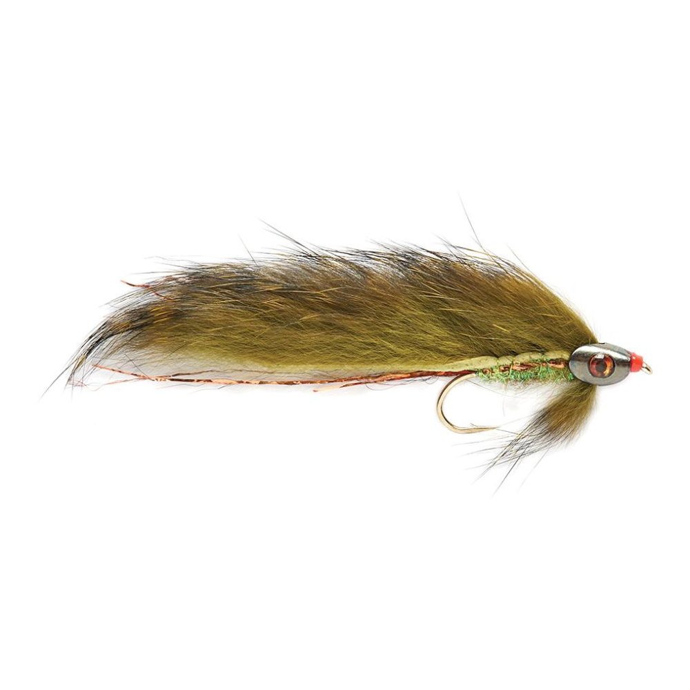 Fulling Mill Zonker Skullhead - Olive - Streamer