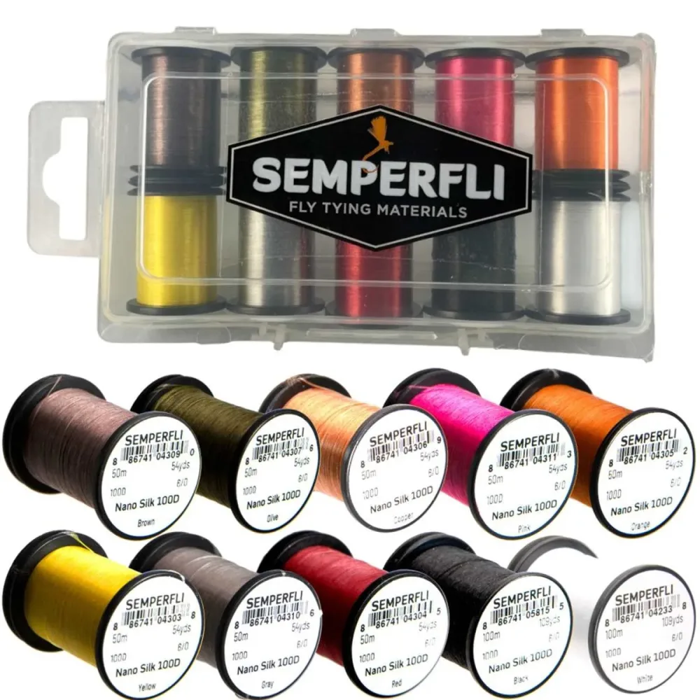 Semperfli Nano Silk Collection Box - Bindefaden